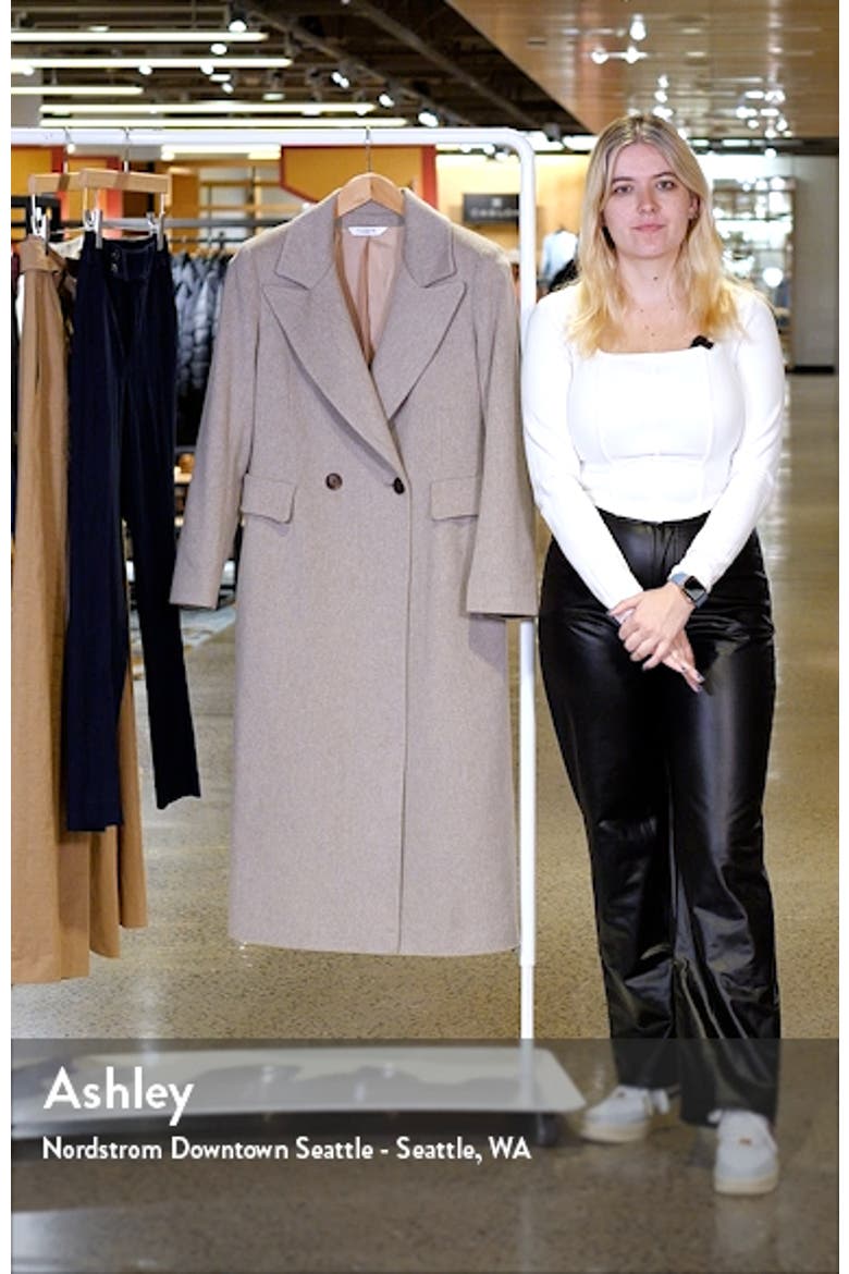 Single Breasted Wool Blend Coat video