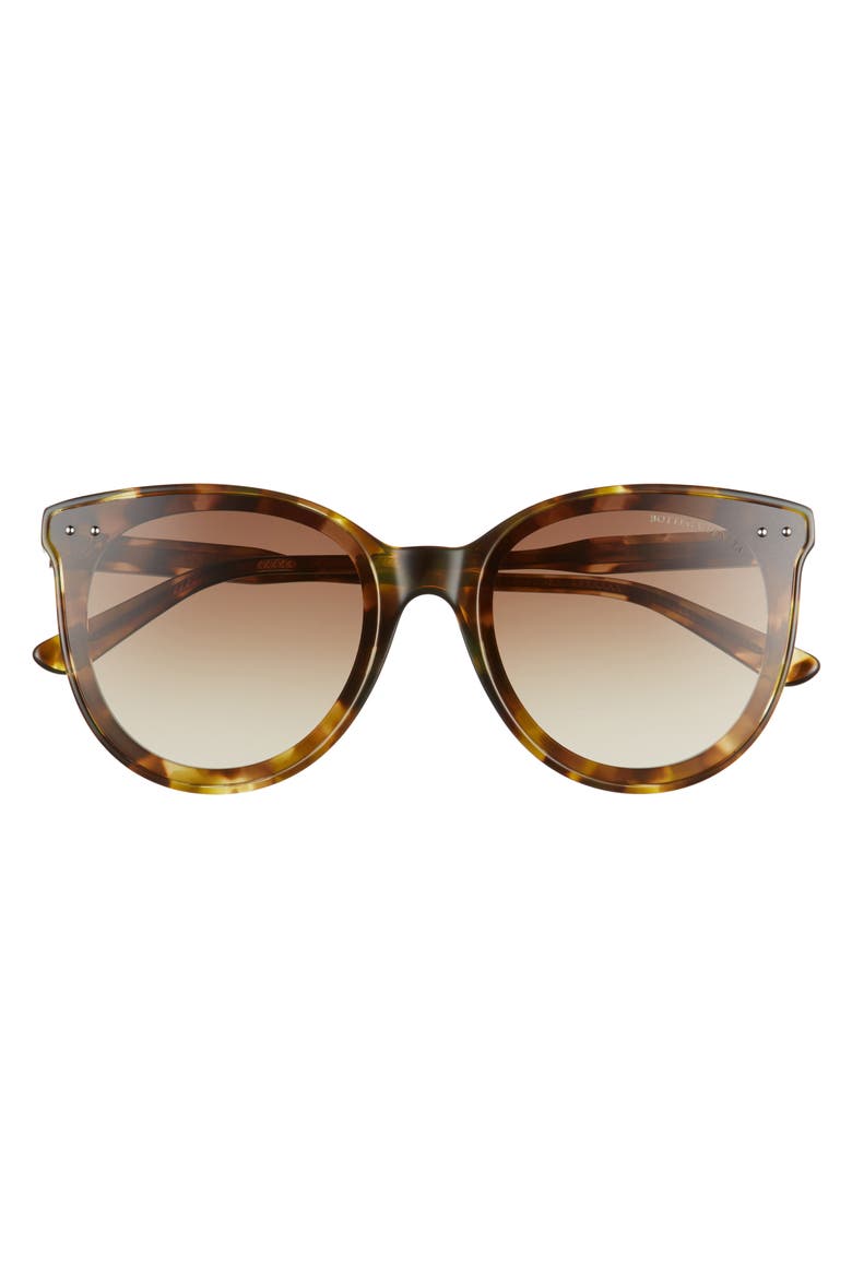 61mm Cat Eye Sunglasses, Alternate, color, GREEN HAVANA
