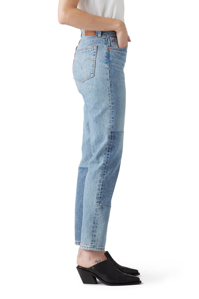 501® High Waist Straight Leg Ankle Jeans, Alternate, color, CLEAN CRAFT