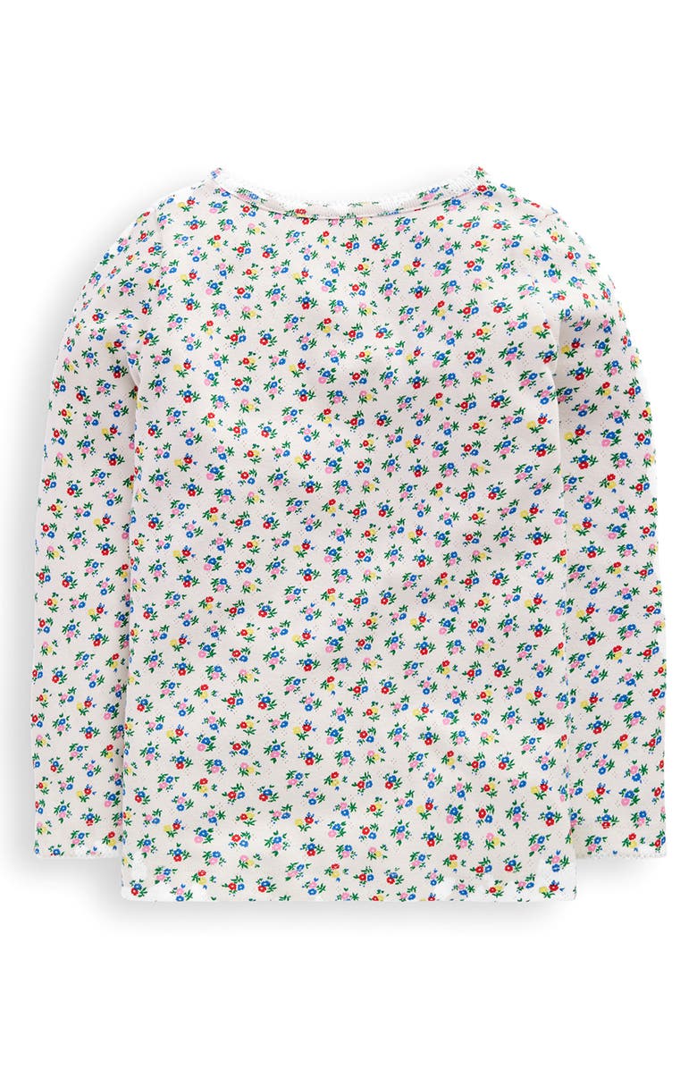 Mini Boden Kids' Floral Pointelle T-Shirt, Alternate, color, 
