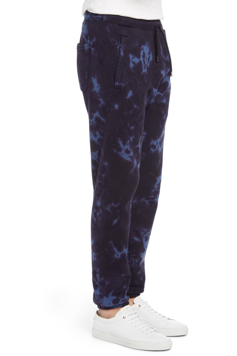 Tie Dye Men's Sweatpants, Alternate, color, NAVY MULTI