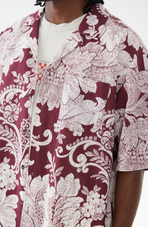 BDG URBAN OUTFITTERS BDG URBAN OUTFITTERS HANKY PRINT CAMP SHIRT