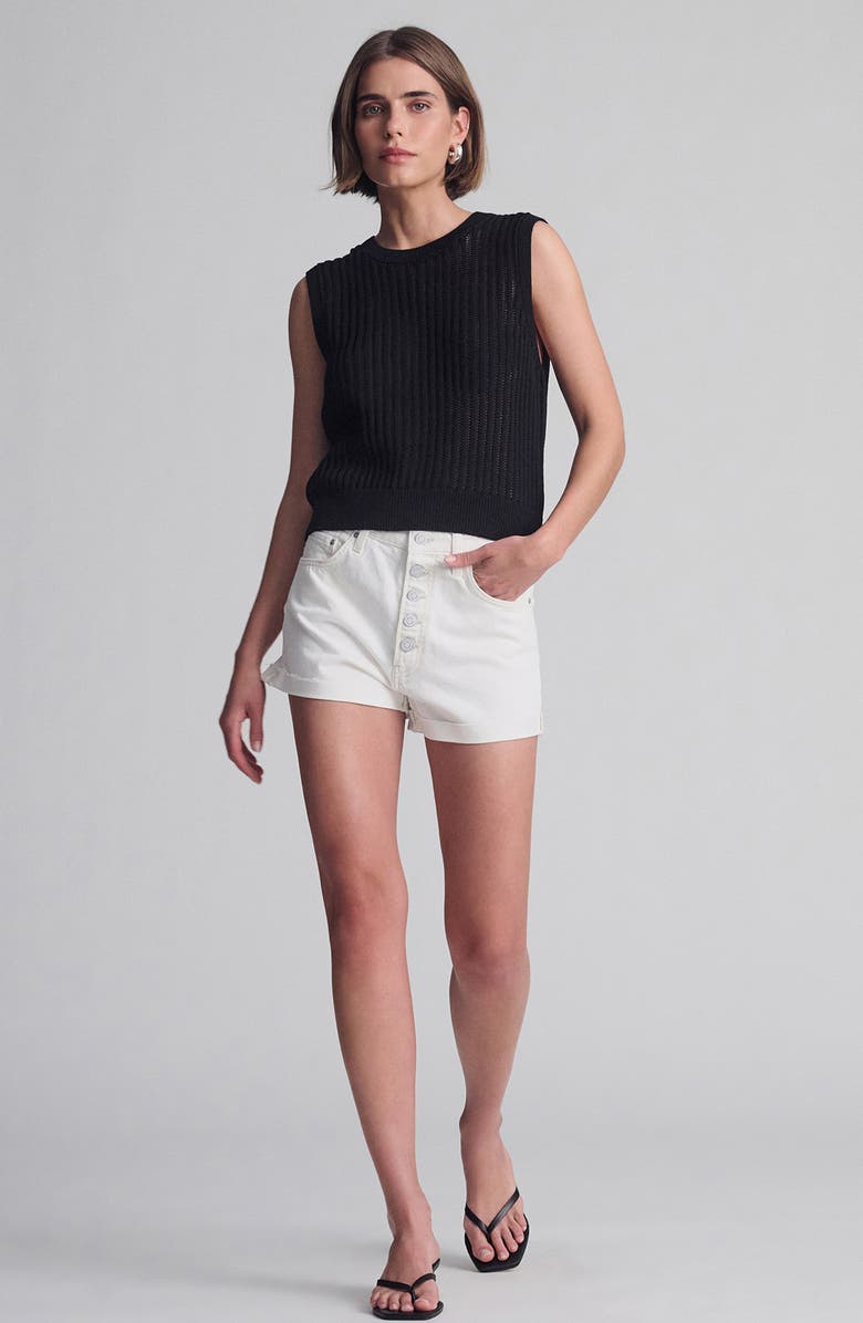 Mavi Jeans Sleeveless Rib Sweater, Alternate, color, 