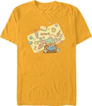 Star Wars: The Mandalorian and Grogu Mens Star Wars The Mandalorian and Grogu The Child Joyful Meal T Shirt