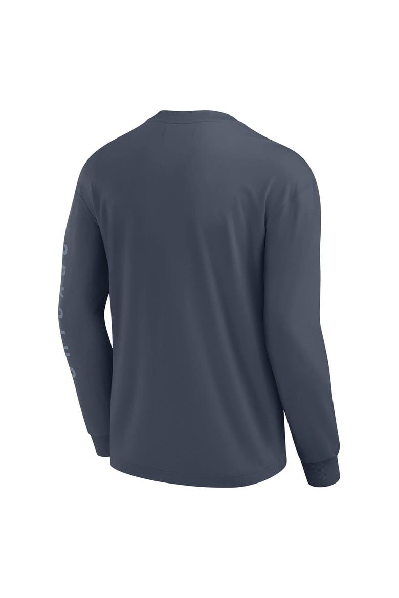 Men's Fanatics Blue Chicago Cubs Elements Future Ground Tonal Info Long Sleeve T-Shirt, Alternate, color, Blue