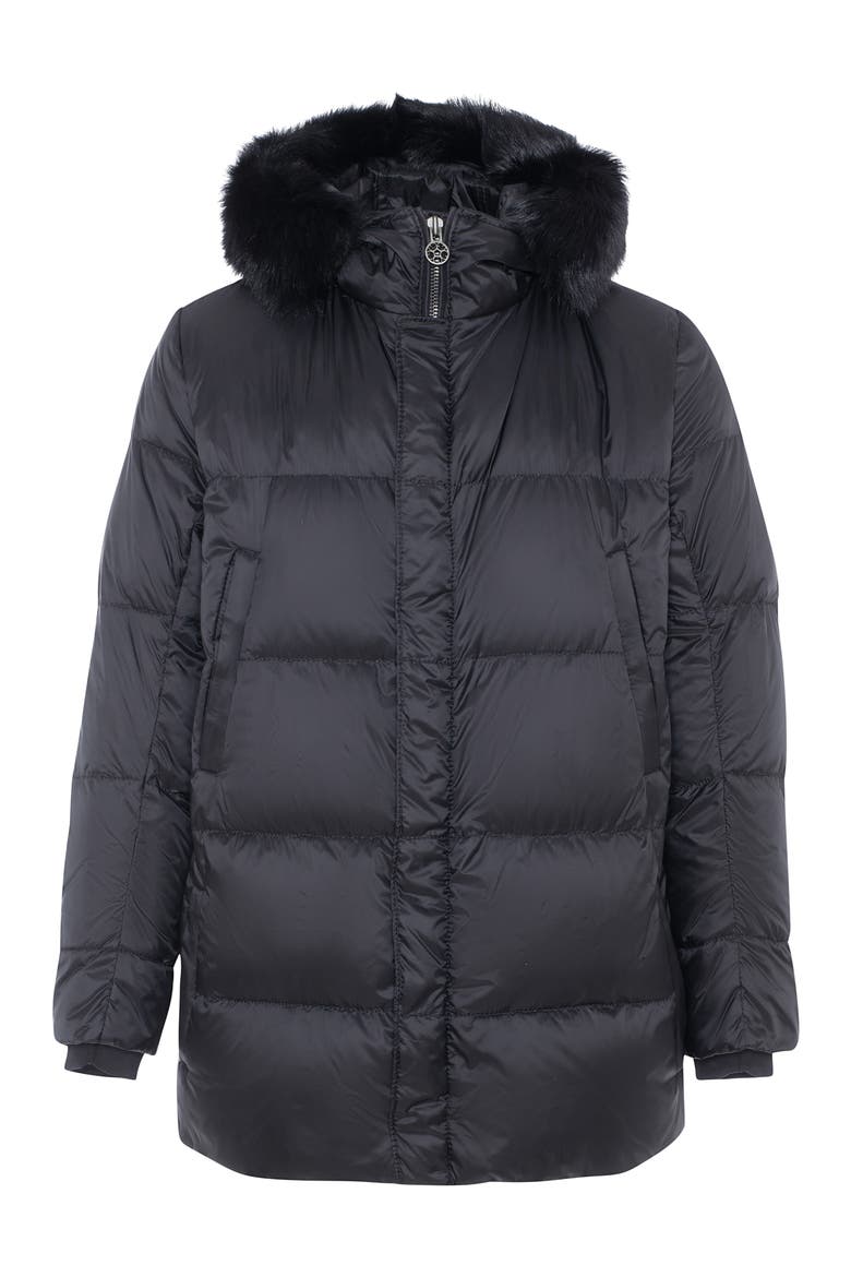 Men's Apres-Ski Parka, Detachable Toscana Lamb Hood Trim, Alternate, color, Black/Black