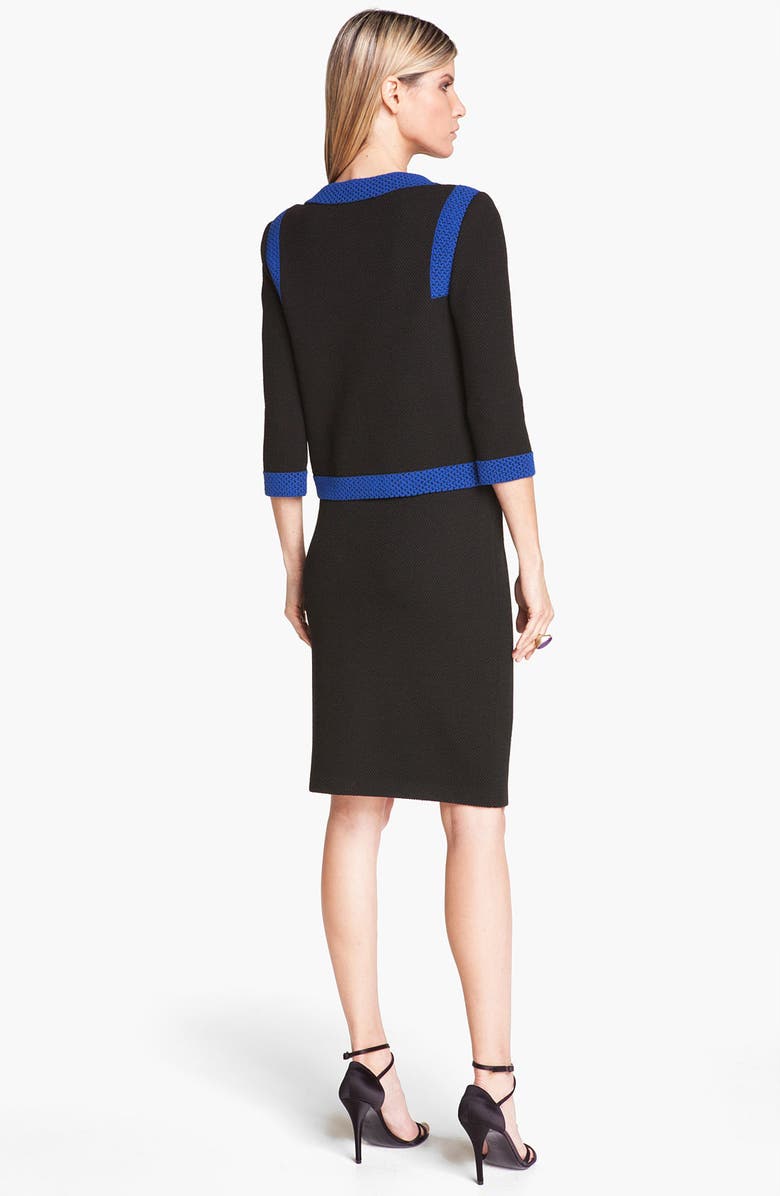 St. John Collection Mod Piqué Pencil Skirt, Alternate, color, 