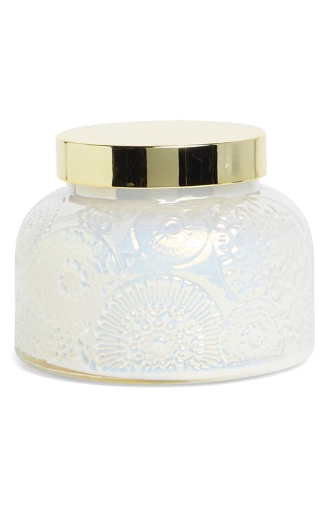 White Mango Garden Jar Candle