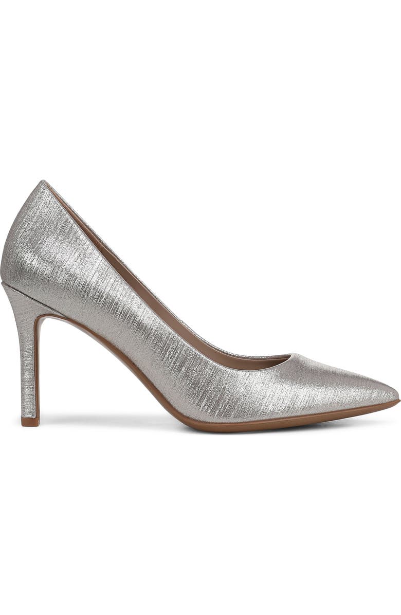 Naturalizer Anna Pointed Toe Pump, Alternate, color, Soft Silver