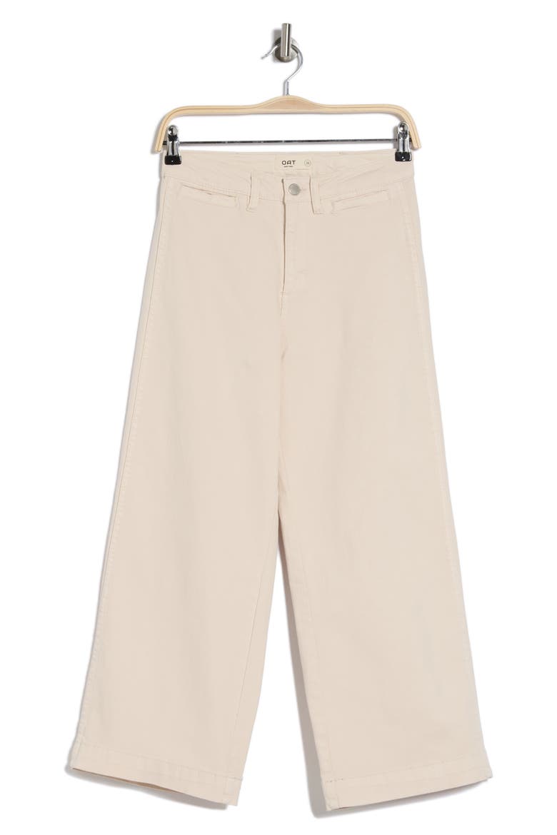 High Waist Wide Leg Jeans, Alternate, color, NATURAL