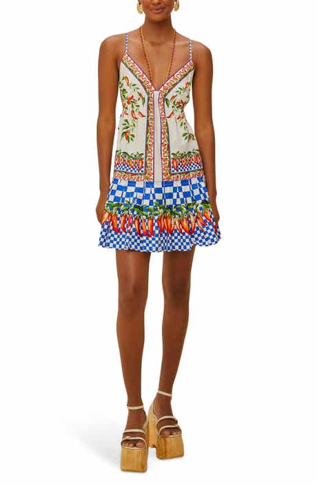 FARM Rio Picnic Peppers Ainika Organic Cotton Minidress