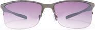 Vince Camuto 62mm Retro Half Rim Sunglasses