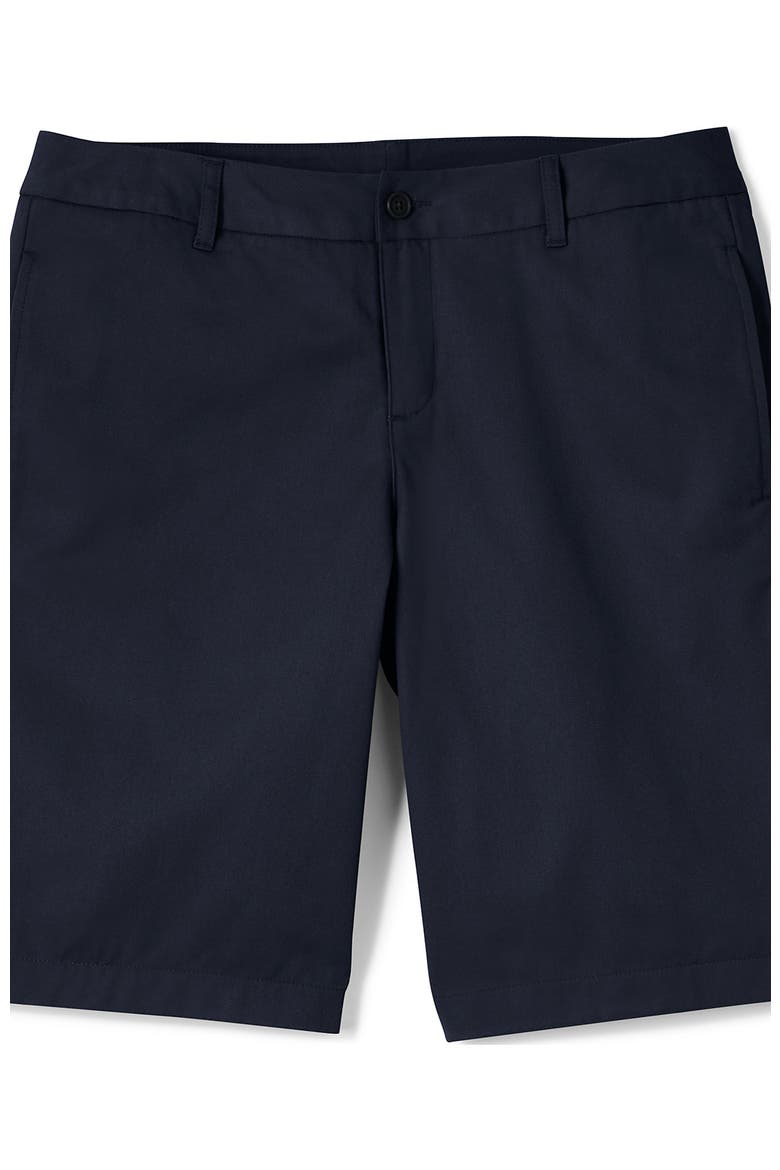 Plus Size Plain Front Blend Chino Shorts, Alternate, color, Classic Navy