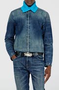 DIESEL® Glory Denim Biker Jacket
