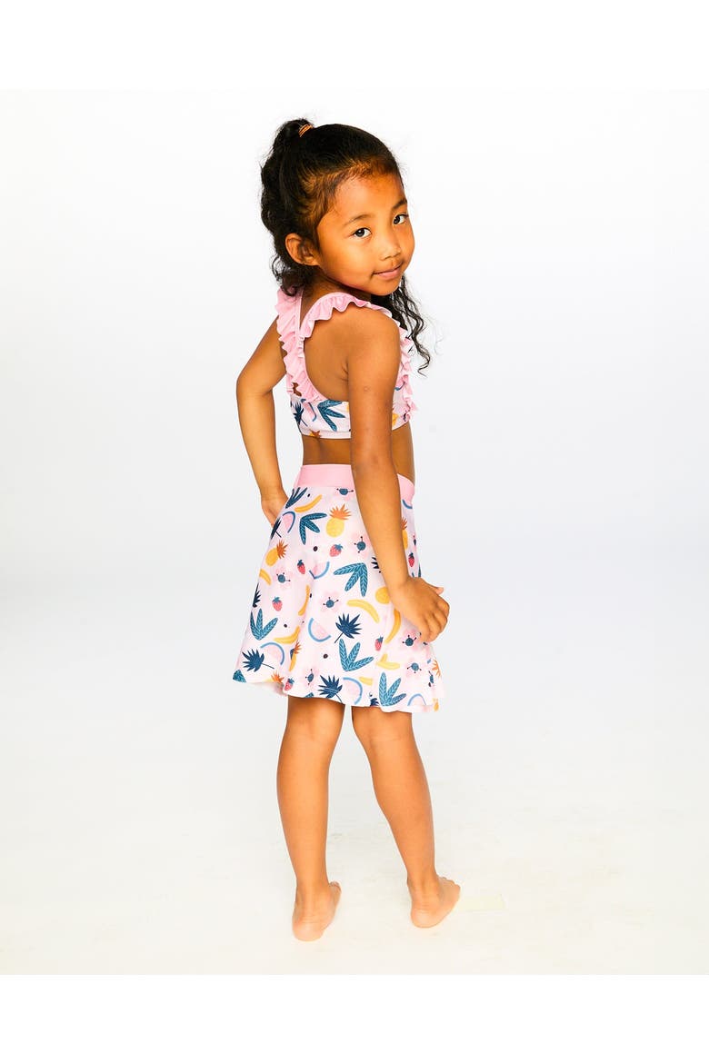 Fruits Beach Skirt Cover-Up, Alternate, color, Pink Printed Fruits