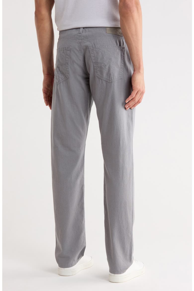 Graduate Slim Straight Leg Linen Blend Pants, Alternate, color, FOG BEACON