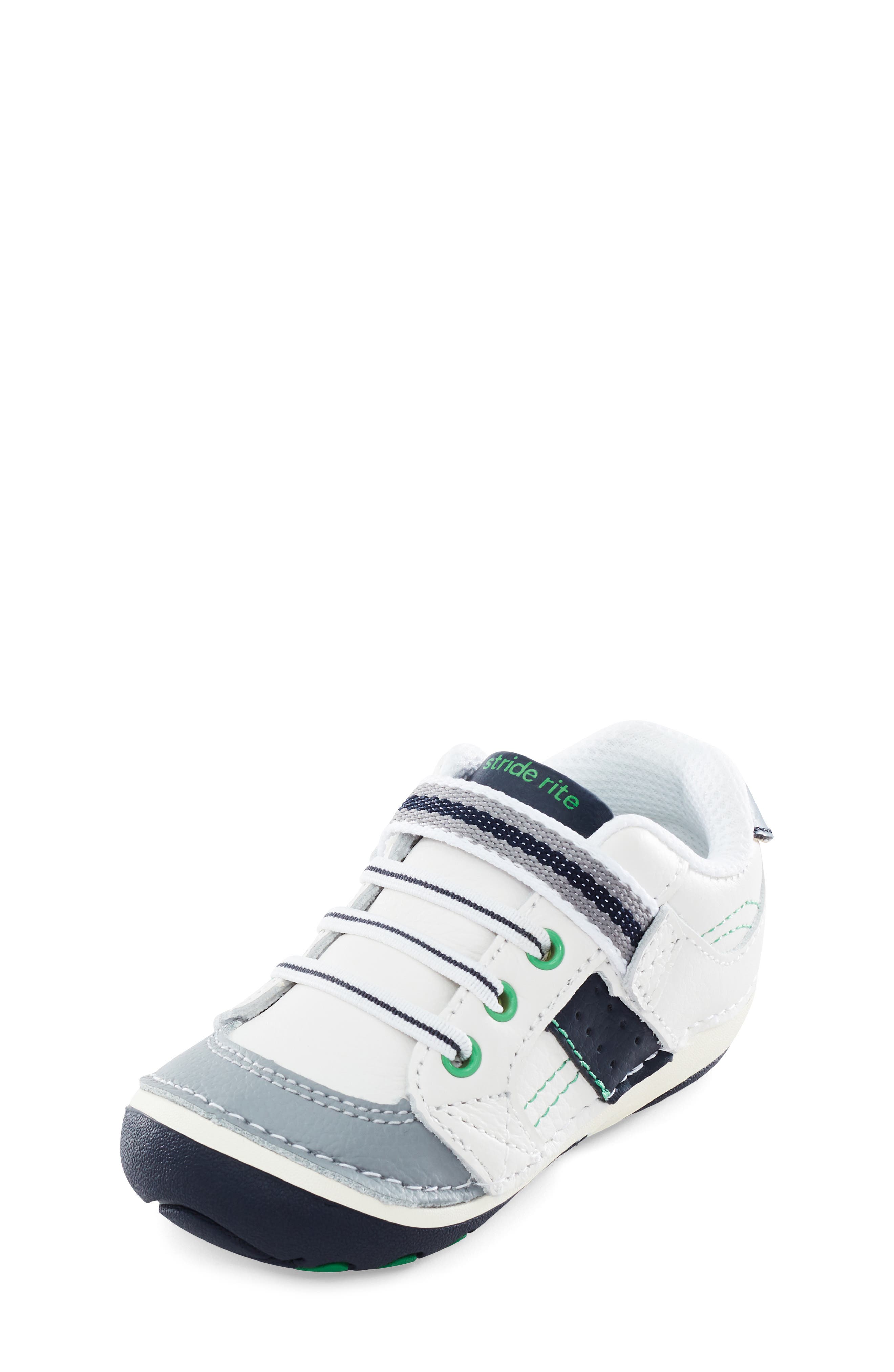 Stride Rite Artie Sneaker, Alternate, color, White/ Navy