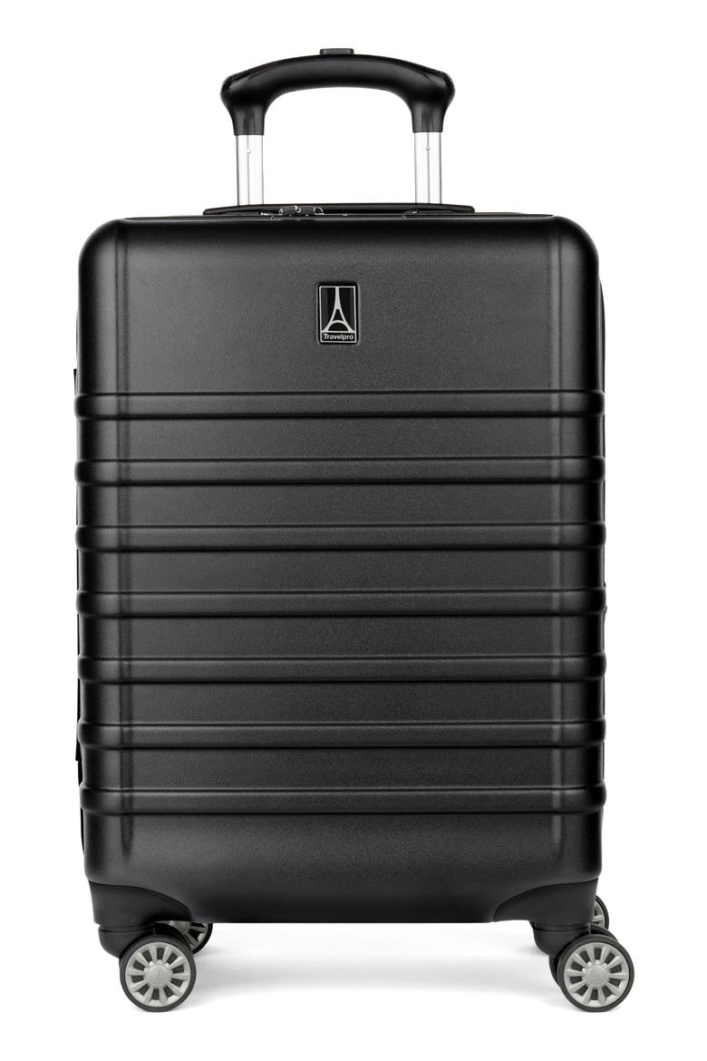 Rollmaster™ Lite 2 20-Inch Expandable Carry-on Hardside Spinner Luggage, Main, color, BLACK MATTE