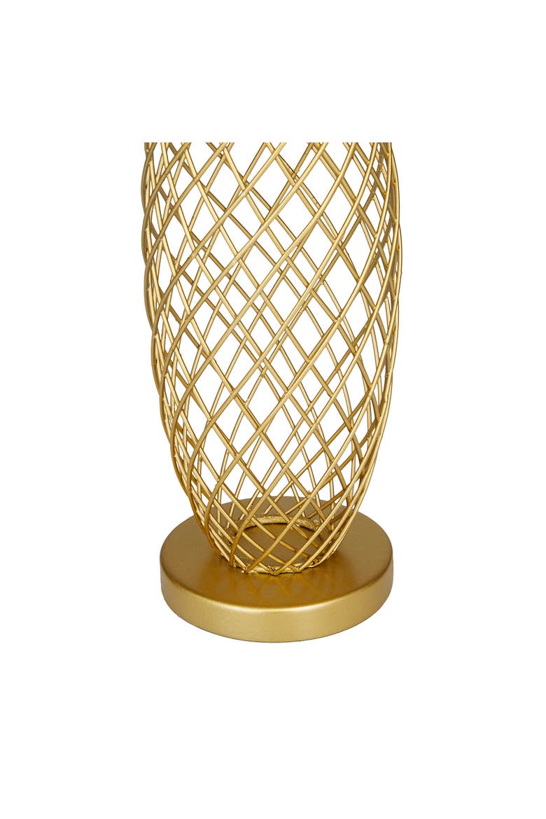 Goldtone Metal Pineapple Fruit Sculpture, Alternate, color, GOLD