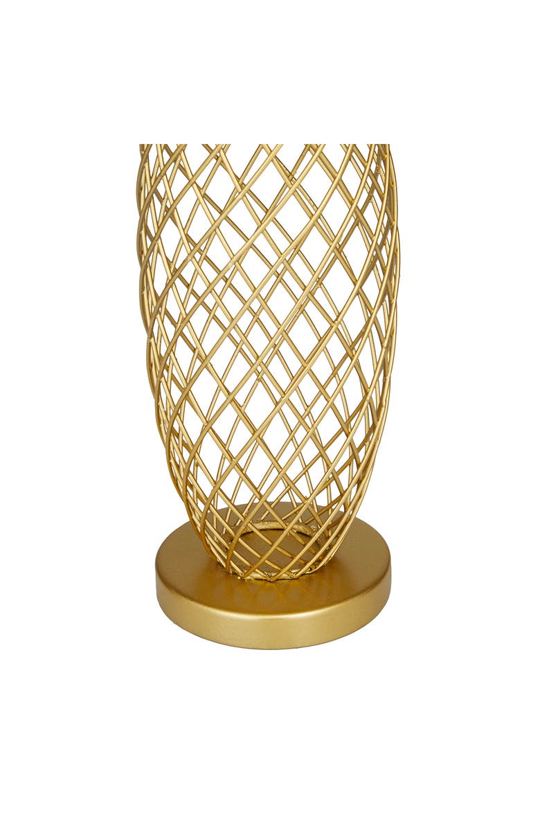 VIVIAN LUNE HOME Goldtone Metal Pineapple Fruit Sculpture, Alternate, color, Gold