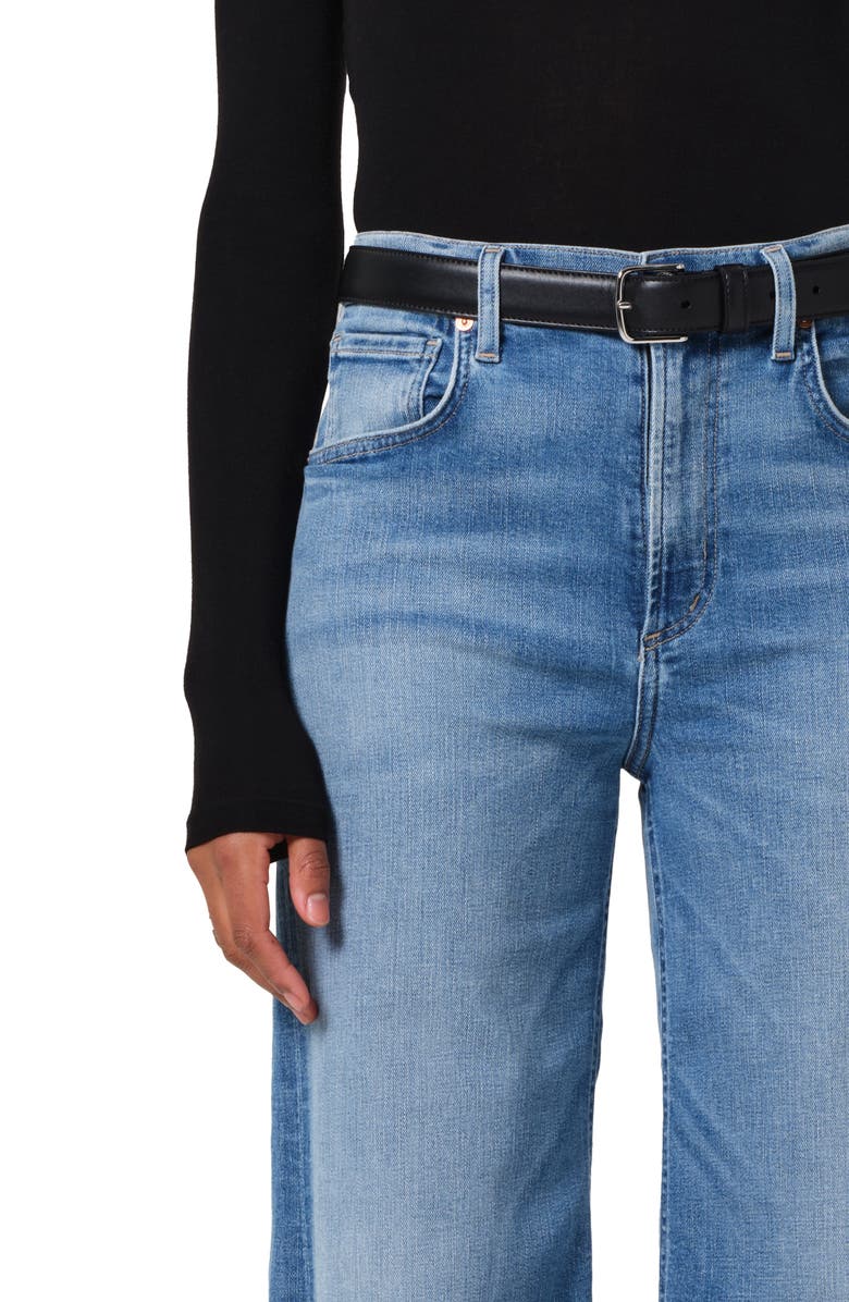 Citizens of Humanity Lyra Raw Hem High Waist Ankle Wide Leg Jeans, Alternate, color, Bhodi (Md Indigo)