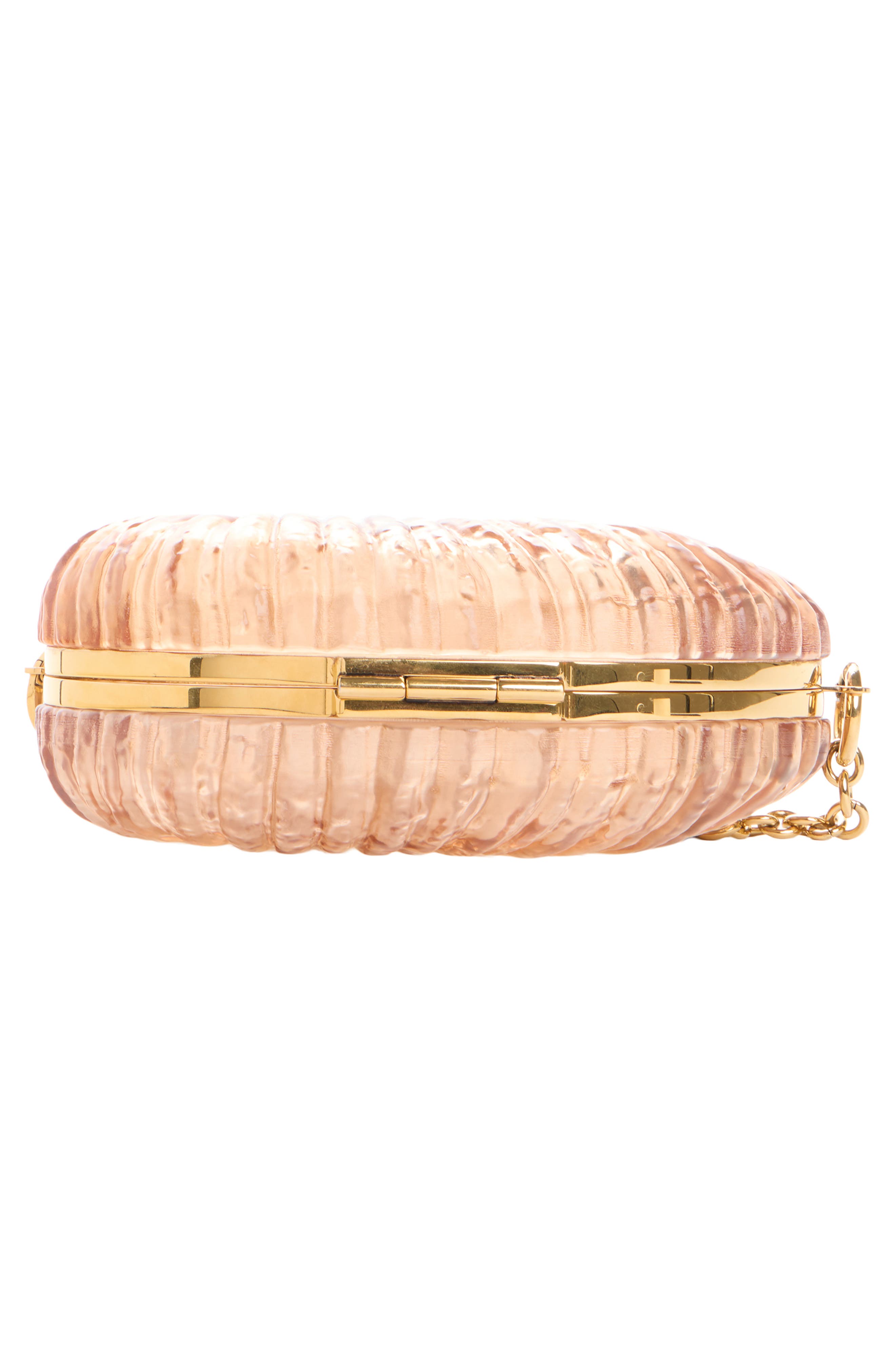 Chloé Sea Treasures Clutch, Alternate, color, Woodrose