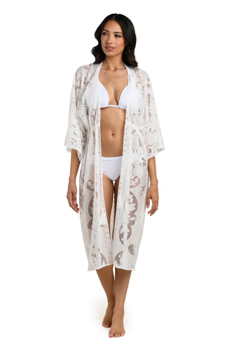 Pearl Front Lace Cover-Up, Alternate, color, WHITE