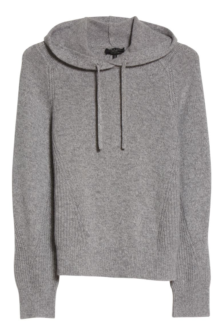 Pierce Cashmere Hoodie, Alternate, color, LTGREY