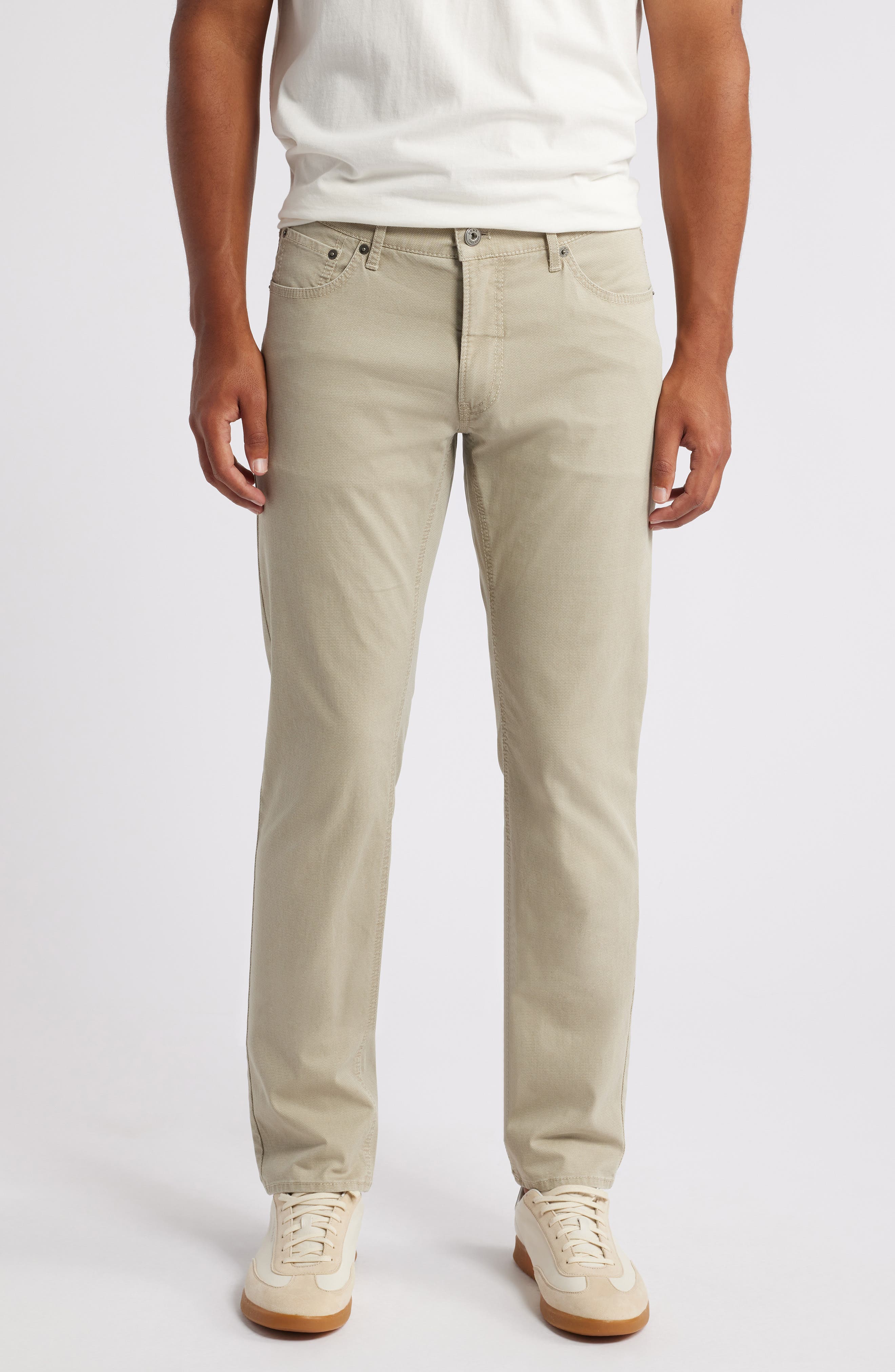 Brax Chuck Modern Fit Stretch Pants in Beige 