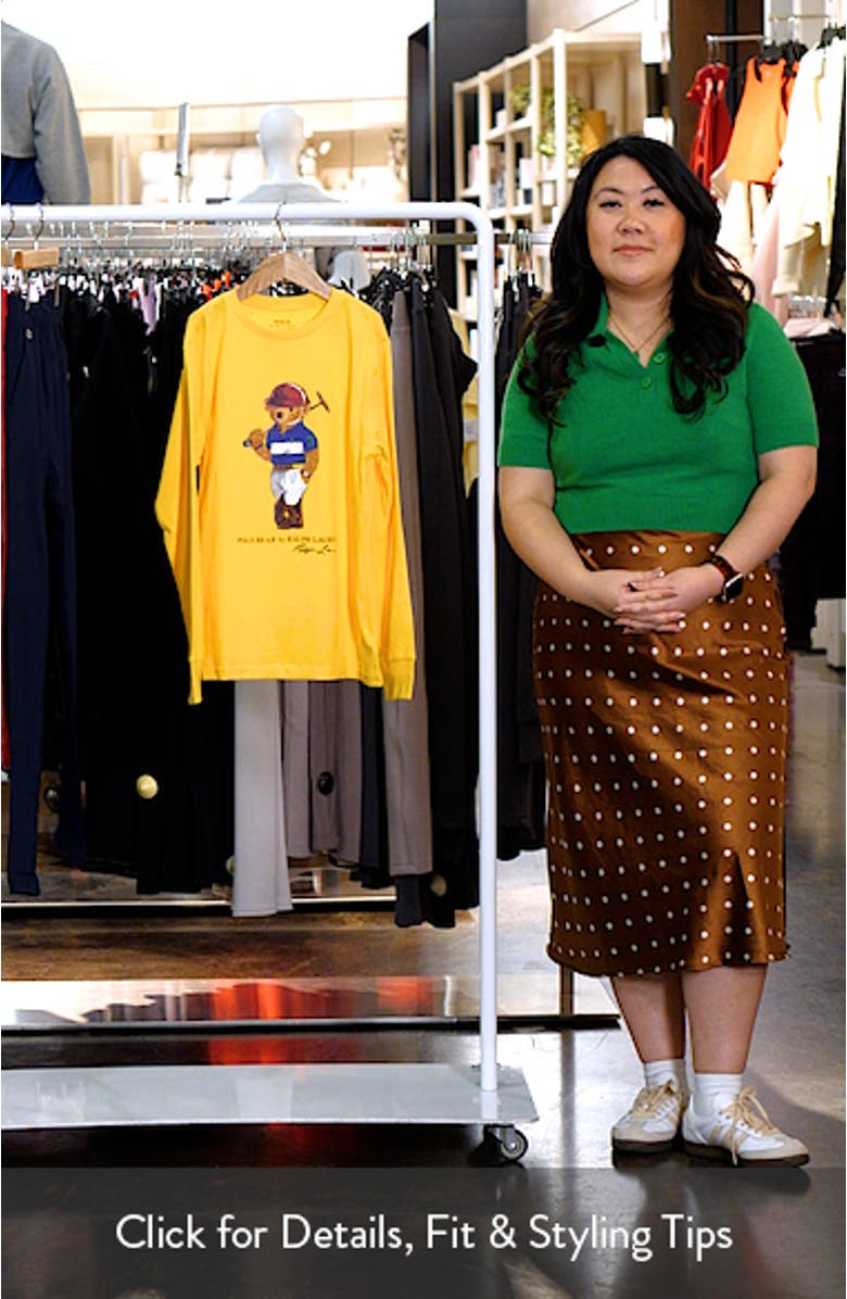 Kids' Polo Bear Cotton Jersey Long Sleeve T-Shirt, sales video thumbnail