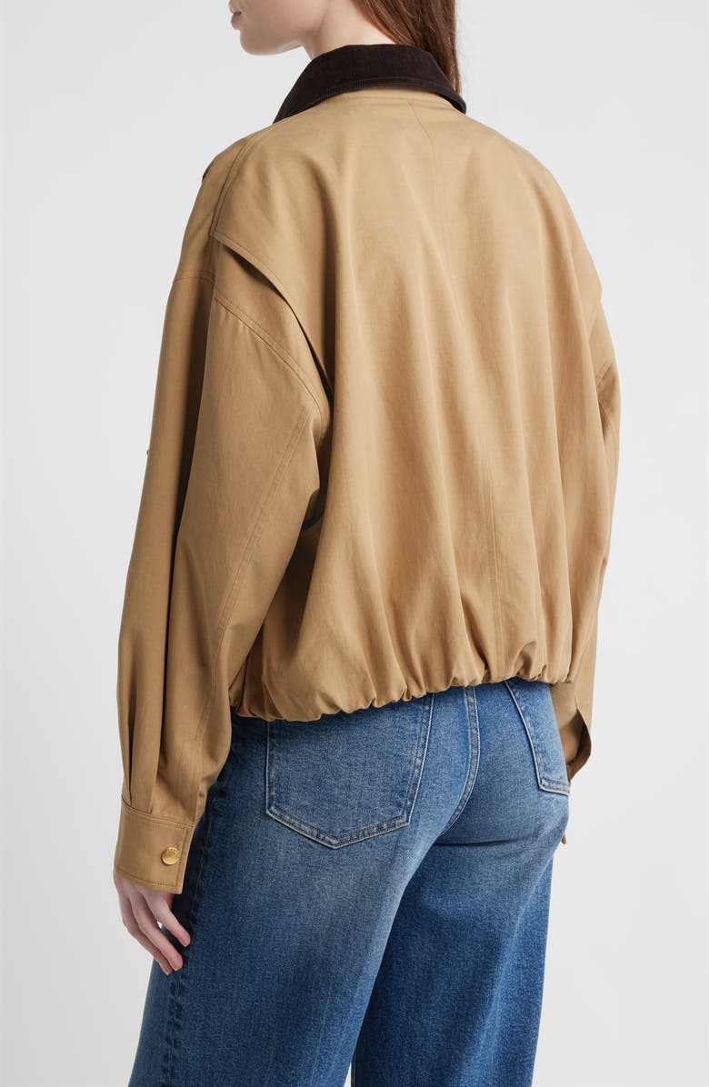FRAME The Cord Collar Barn Jacket, Alternate, color, Camel