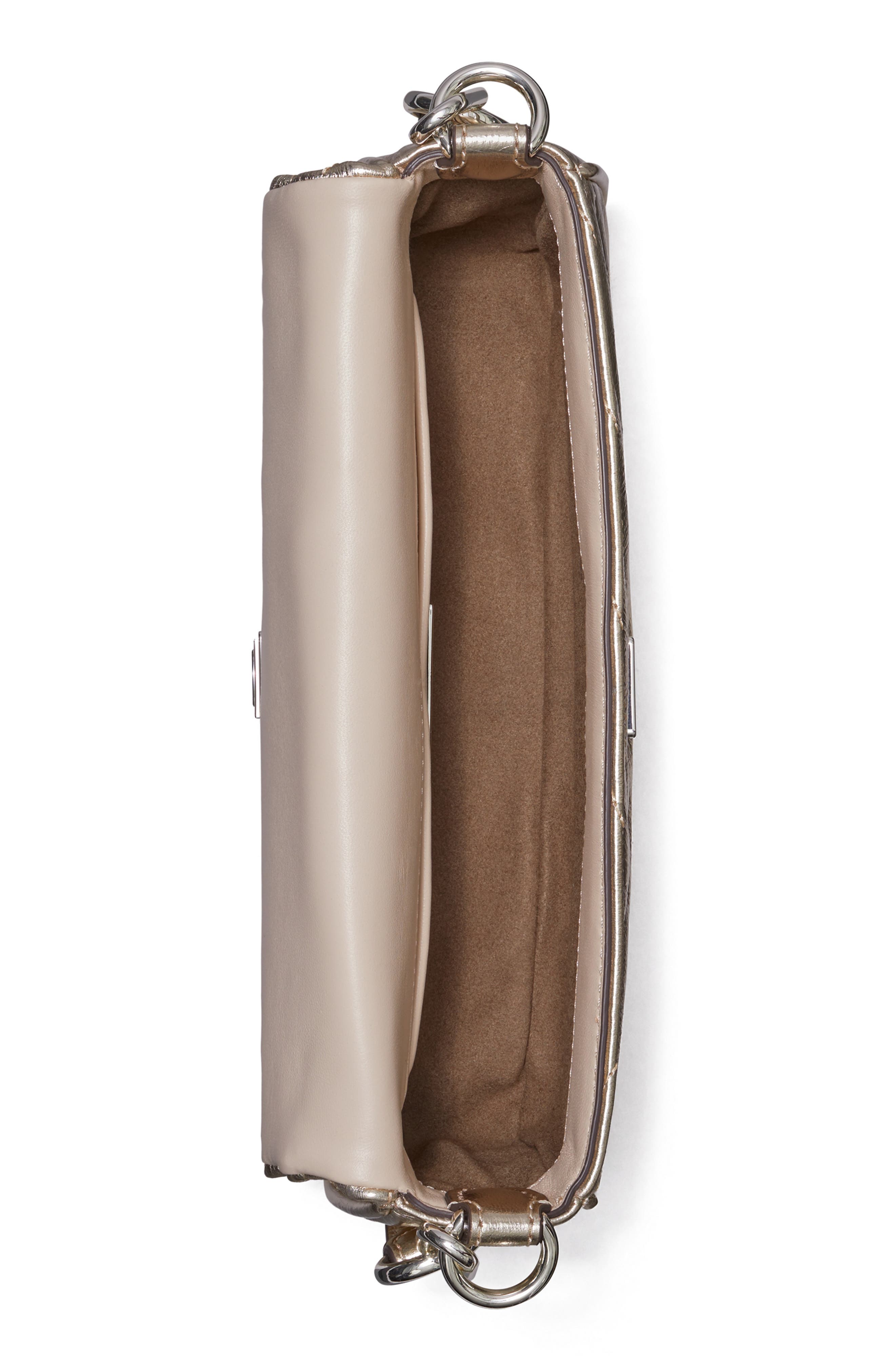 Tory Burch Kira Small Chevron Quilted Convertible Leather Crossbody Bag, Alternate, color, 