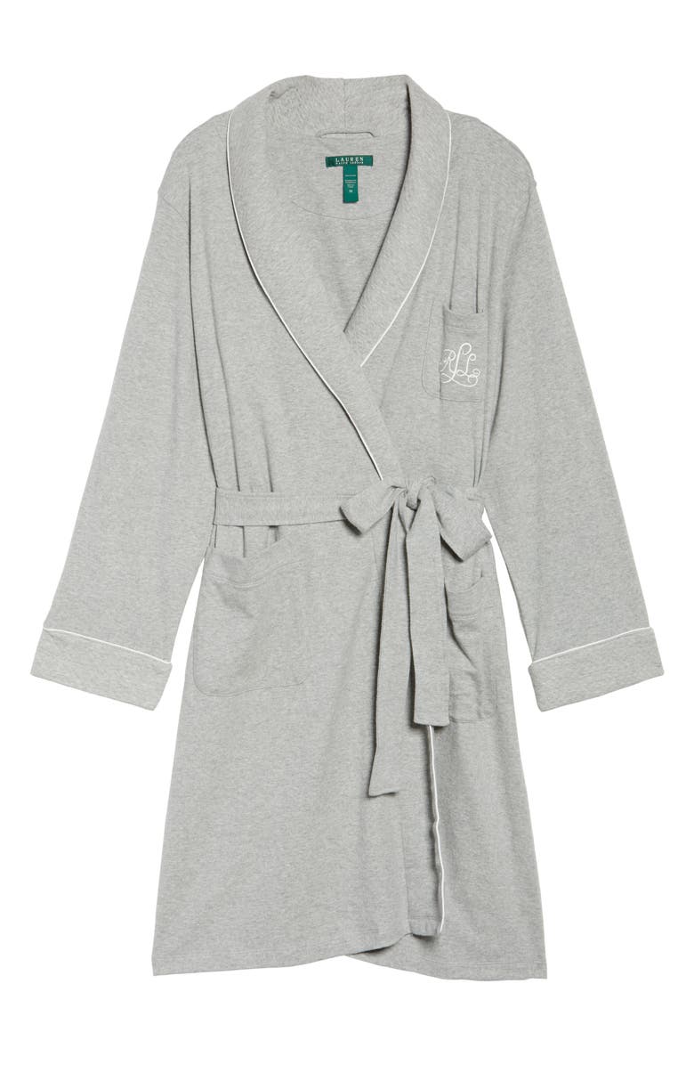 Lauren Ralph Lauren Shawl Collar Robe, Alternate, color, Heather Grey