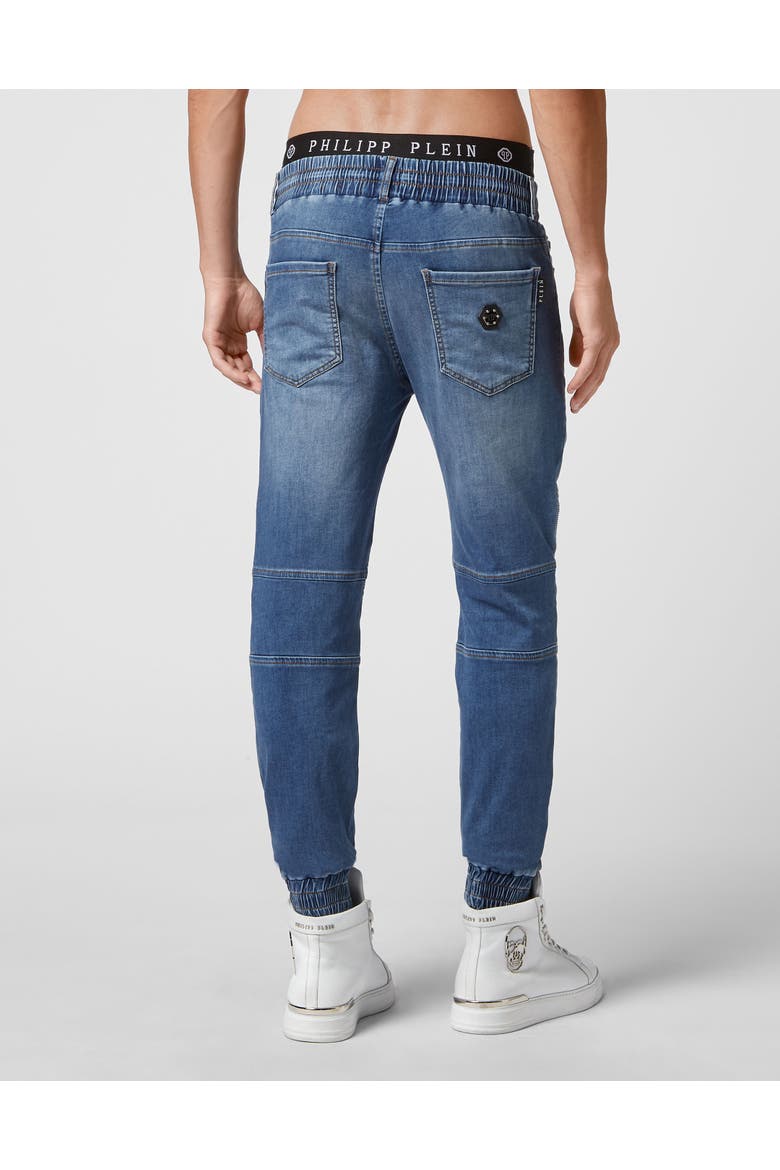 Denim Jogging Trousers Basic Men, Alternate, color, Royalty