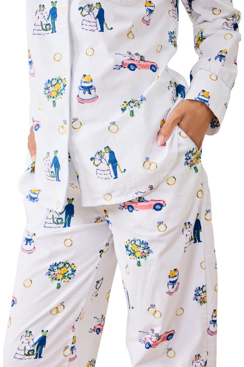 Long PJ Set, Alternate, color, Cloud
