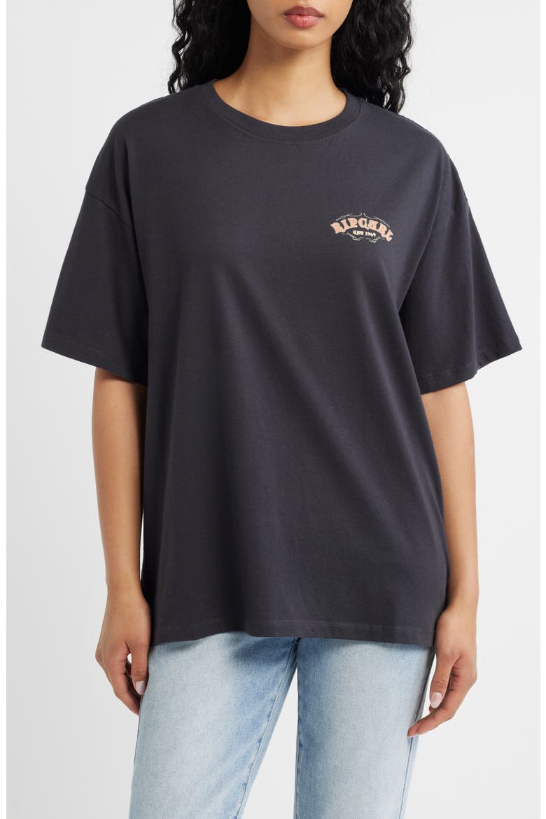 Half Moon Bay Heritage Graphic T-Shirt, Main, color, WASHED BLACK