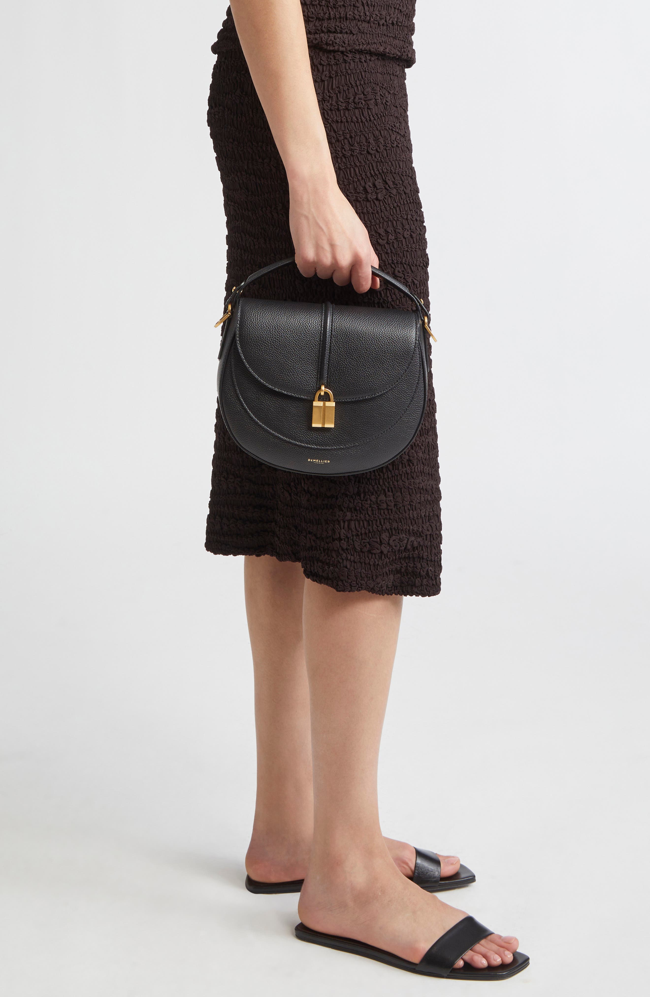 DeMellier Siena Leather Saddle Crossbody Bag, Alternate, color, 