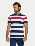 Raging Bull Contrast Chest Stripe T-Shirt