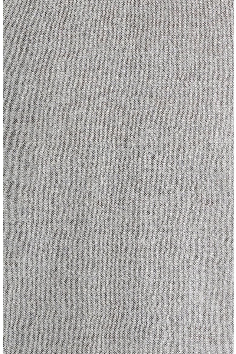 Cormack Long Sleeve Crewneck Linen & Silk Pullover, Alternate, color, LIGHT GREY