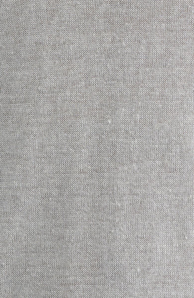 Jack Victor Cormack Long Sleeve Crewneck Linen & Silk Pullover, Alternate, color, Light Grey
