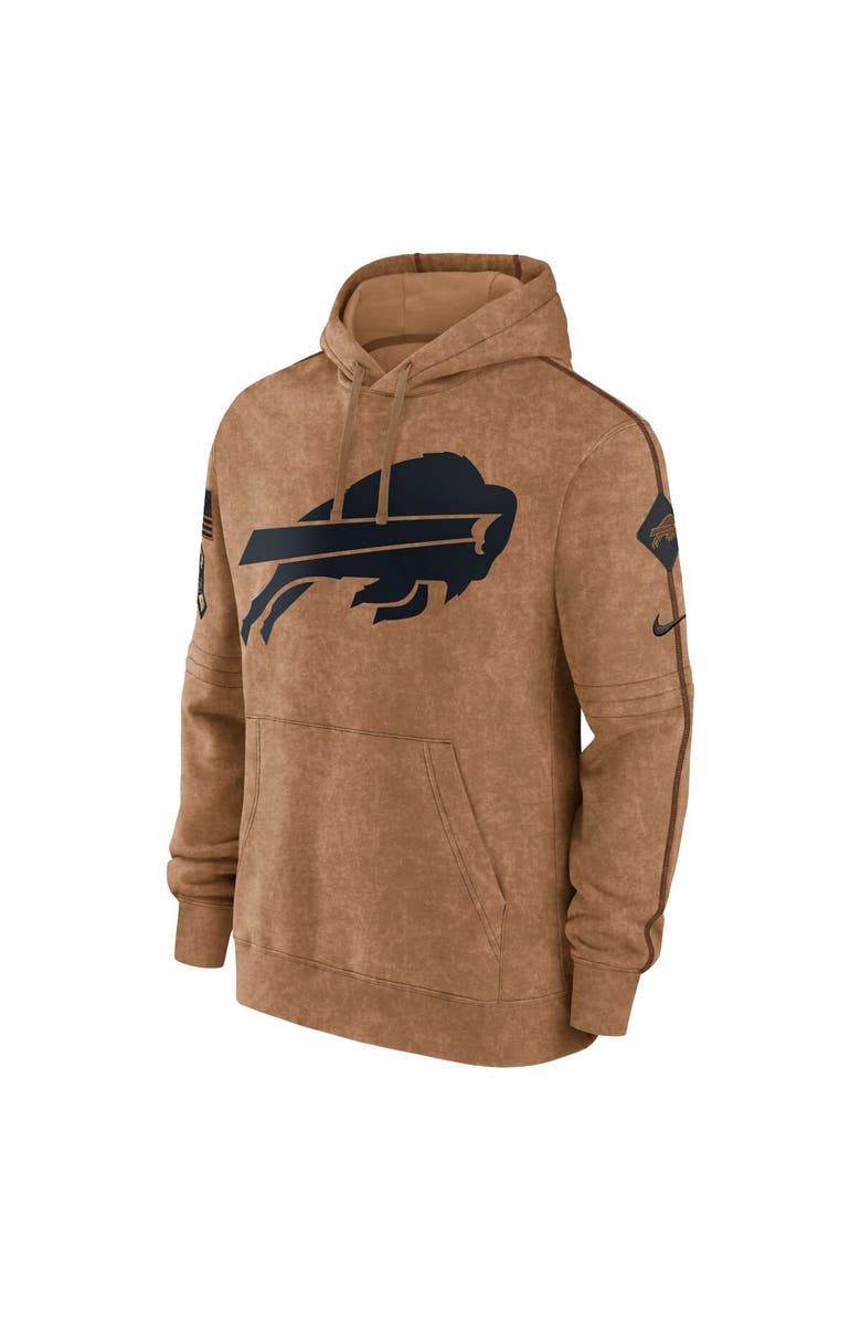 Nike Men's Nike  Brown Buffalo Bills 2023 Salute To Service Club Pullover Hoodie, Alternate, color, 