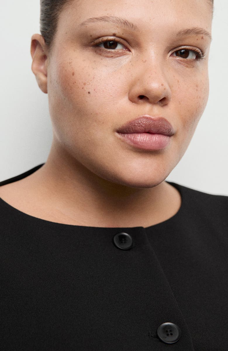 MANGO Suit Vest, Alternate, color, Black