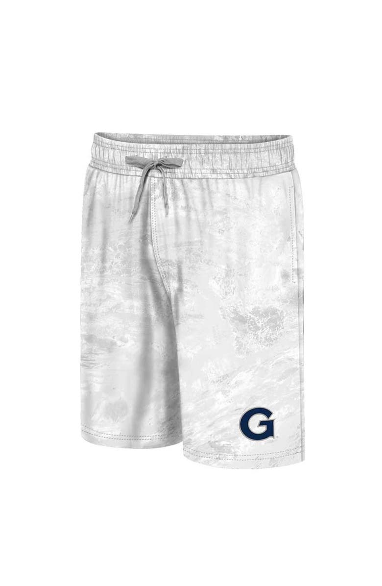COLOSSEUM Men's Colosseum White Georgetown Hoyas Realtree Aspect Ohana Swim Shorts, Alternate, color, White