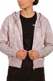 PUMA Camo Print Zip-Up Hoodie