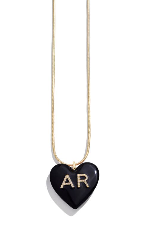 BAUBLEBAR BAUBLEBAR CUSTOM INITIAL ENAMEL HEART PENDANT