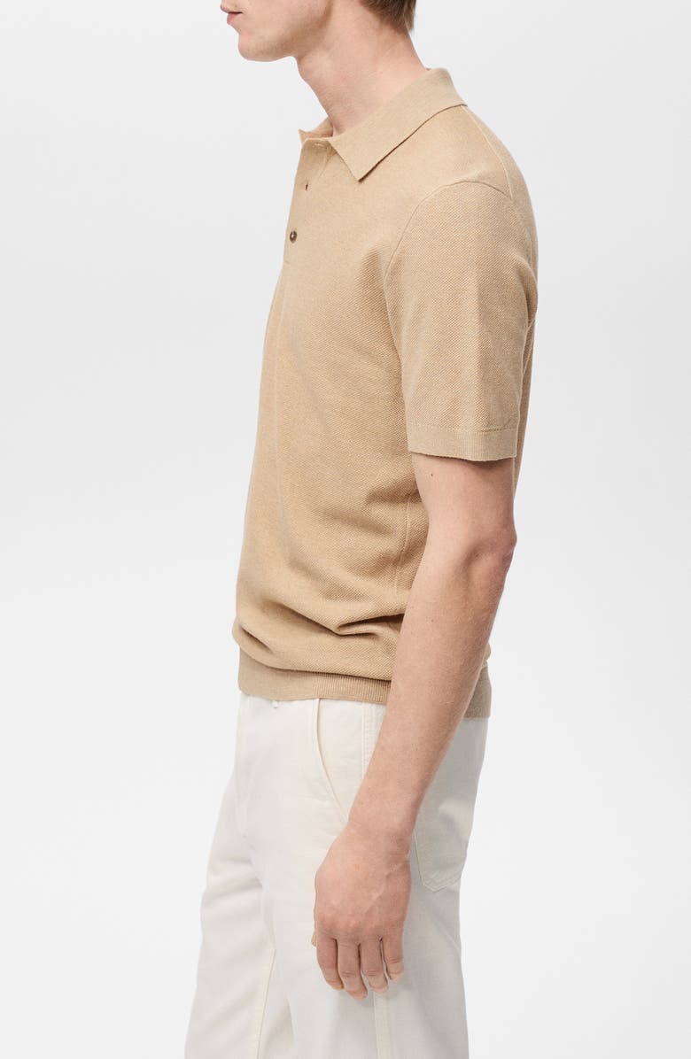 MANGO Slim Fit Polo, Alternate, color, Beige