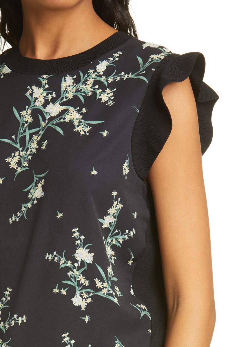 Ted Baker London Zaphira Floral Print Top, Alternate, color,