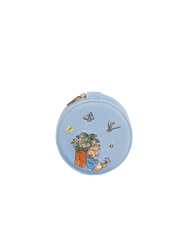 Fable England x Peter Rabbit Blue Velvet Embroidered Circle Jewellery Box