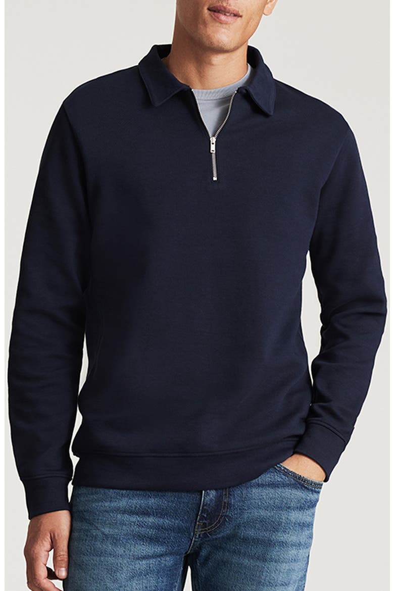 Half Zip Sweatshirt, Main, color, BARITONE BLUE