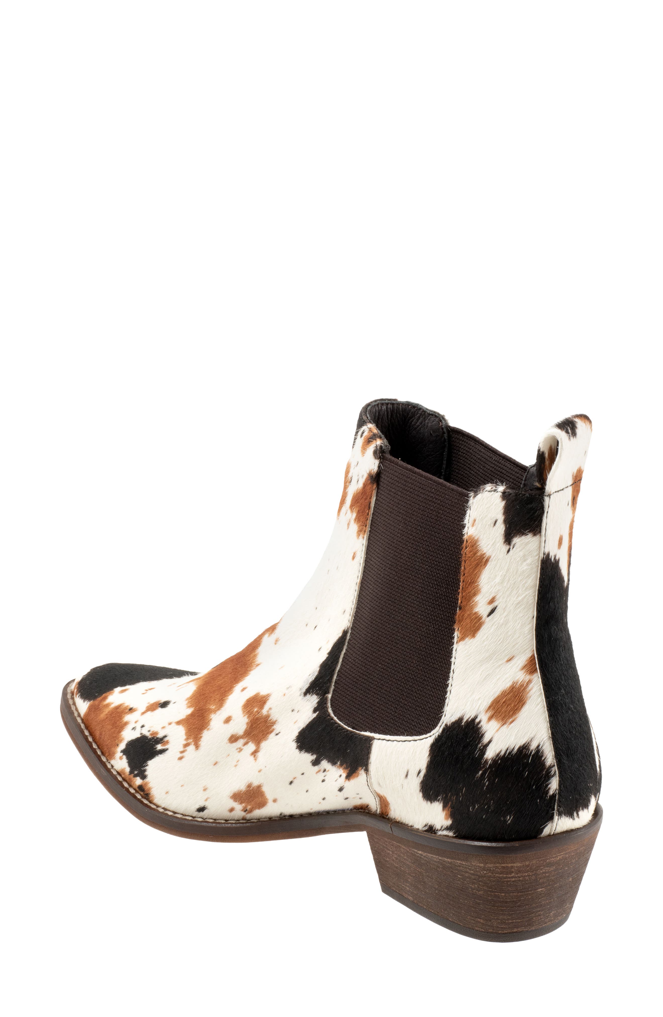 Zenar Chelsea Boot, Alternate, color, WHITE/ BLACK PONY